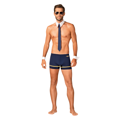 Obsessive Pilotman set - Мужской костюм пилота для ролевых игр, 2XL/3XL